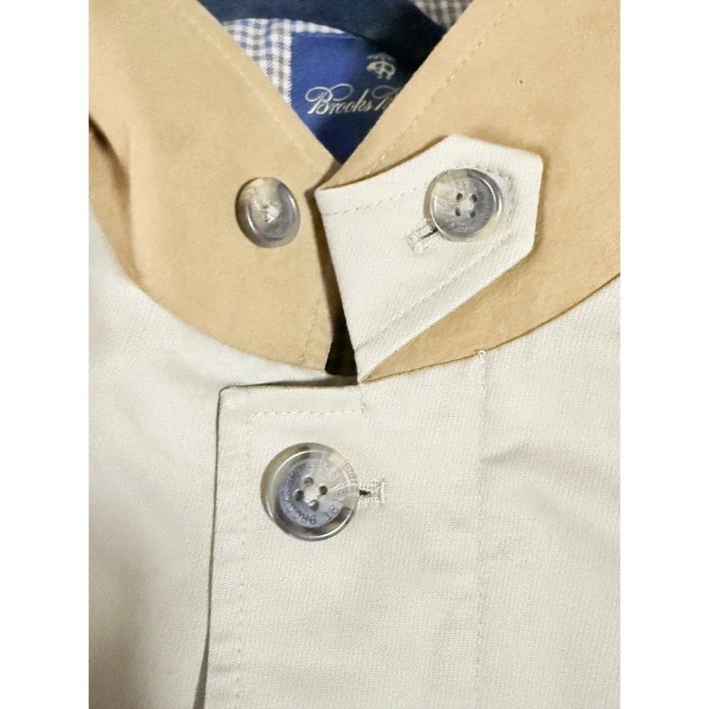 Brooks Brothers Field Jacket Mens XXL Wool Blend Tan Barn Coat Smart‎ Casual